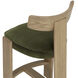 Horton 37 inch Rustic Oak / Forest Green Counter Stool